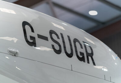 Full Exterior Repaint of Embraer Legacy 650 G-SUGR