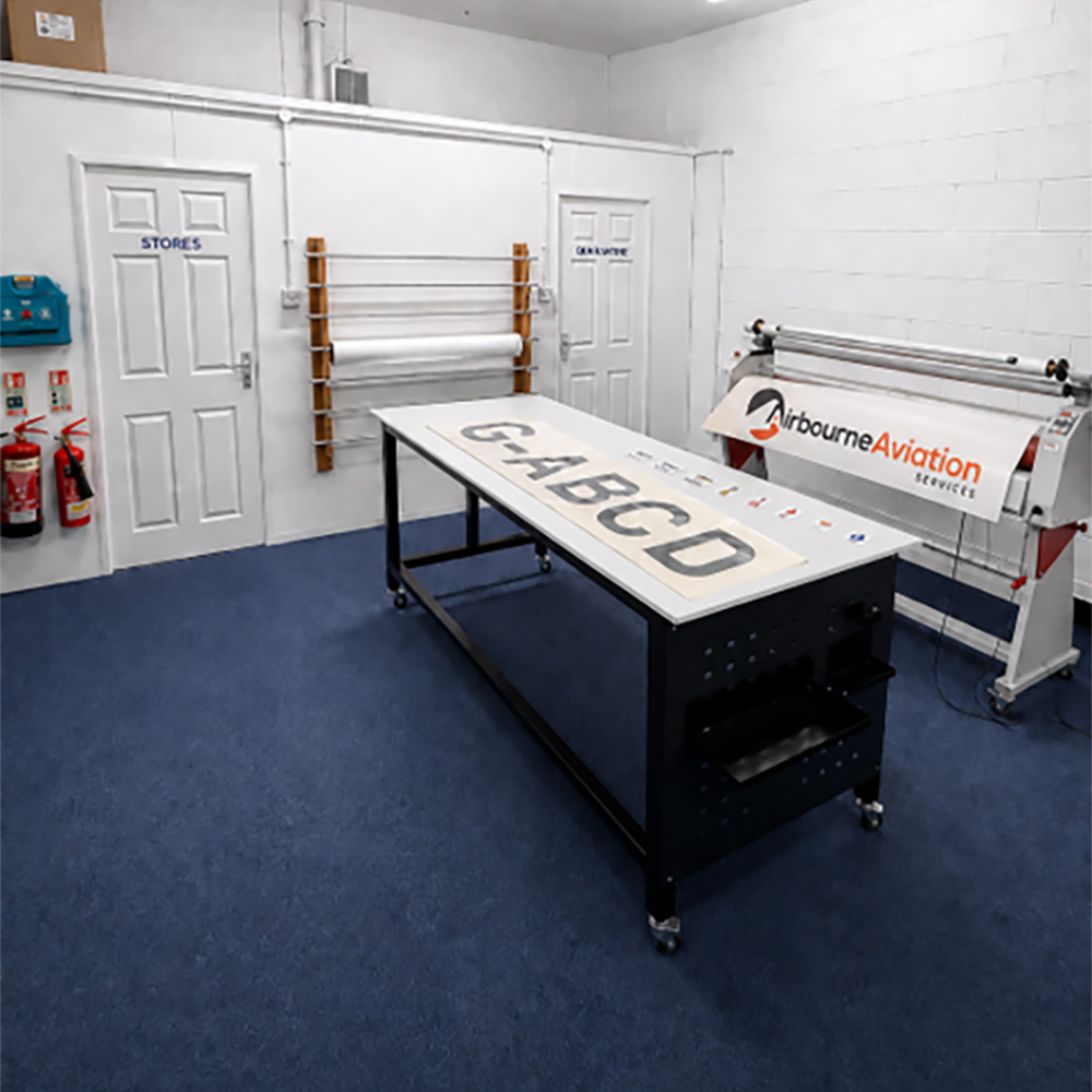 approved Part 21J organisations, our Part 21G approved graphics division specialises in the manufacture and supply of aircraft decals, placards, stencils and complete aircraft livery packages.